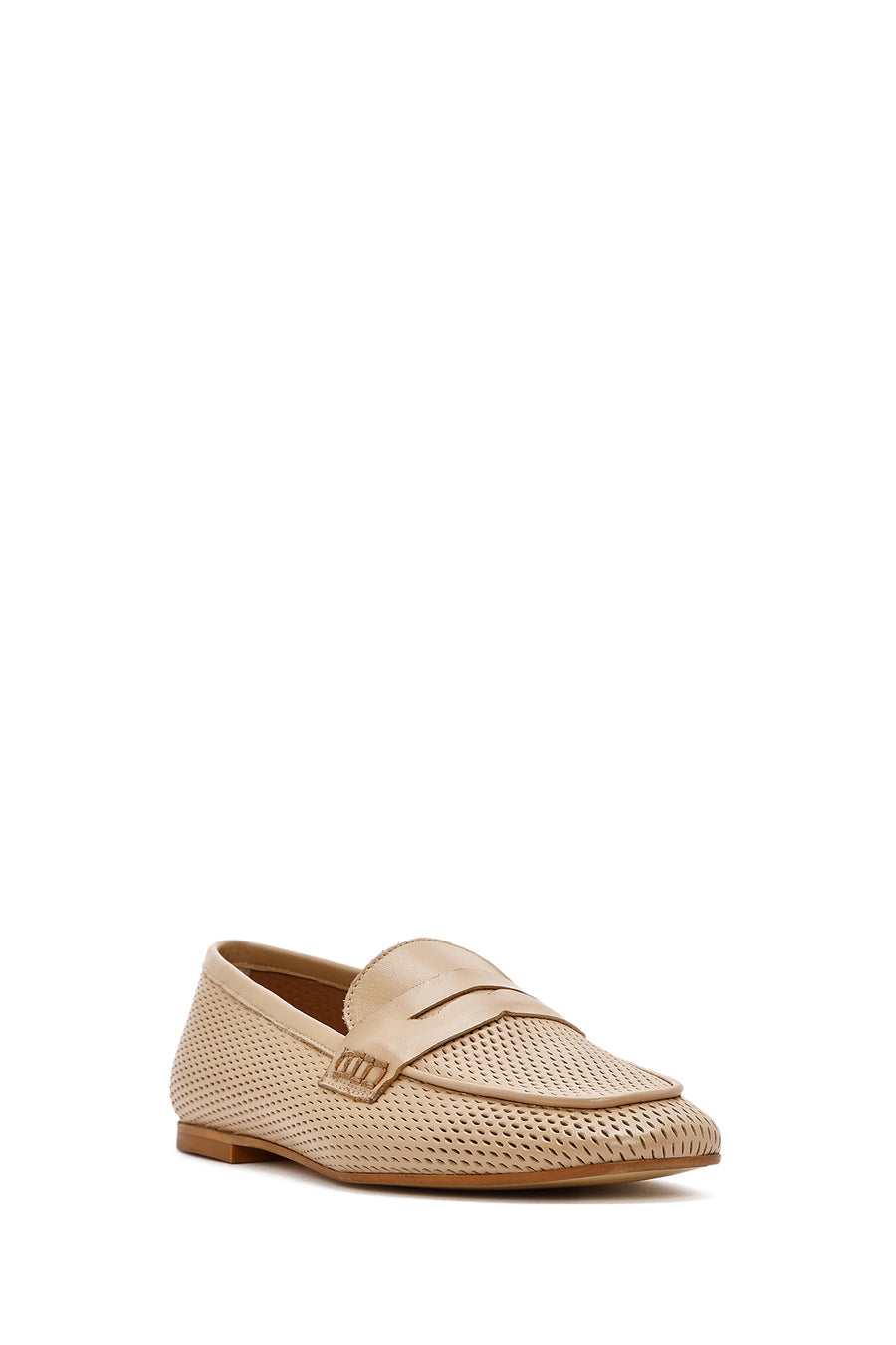 Women's Beige Leather Loafer