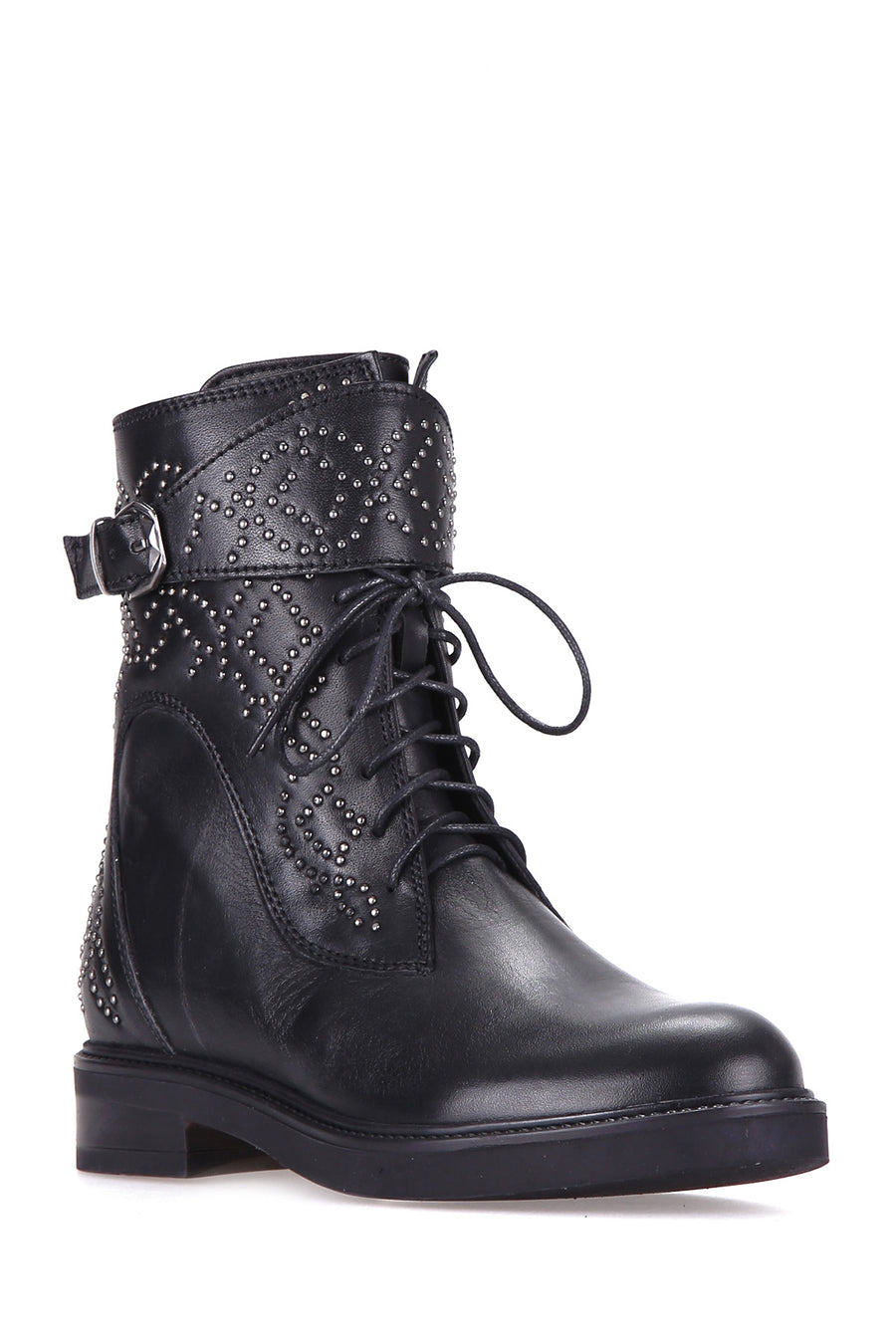 Studded Women's Leather Boots