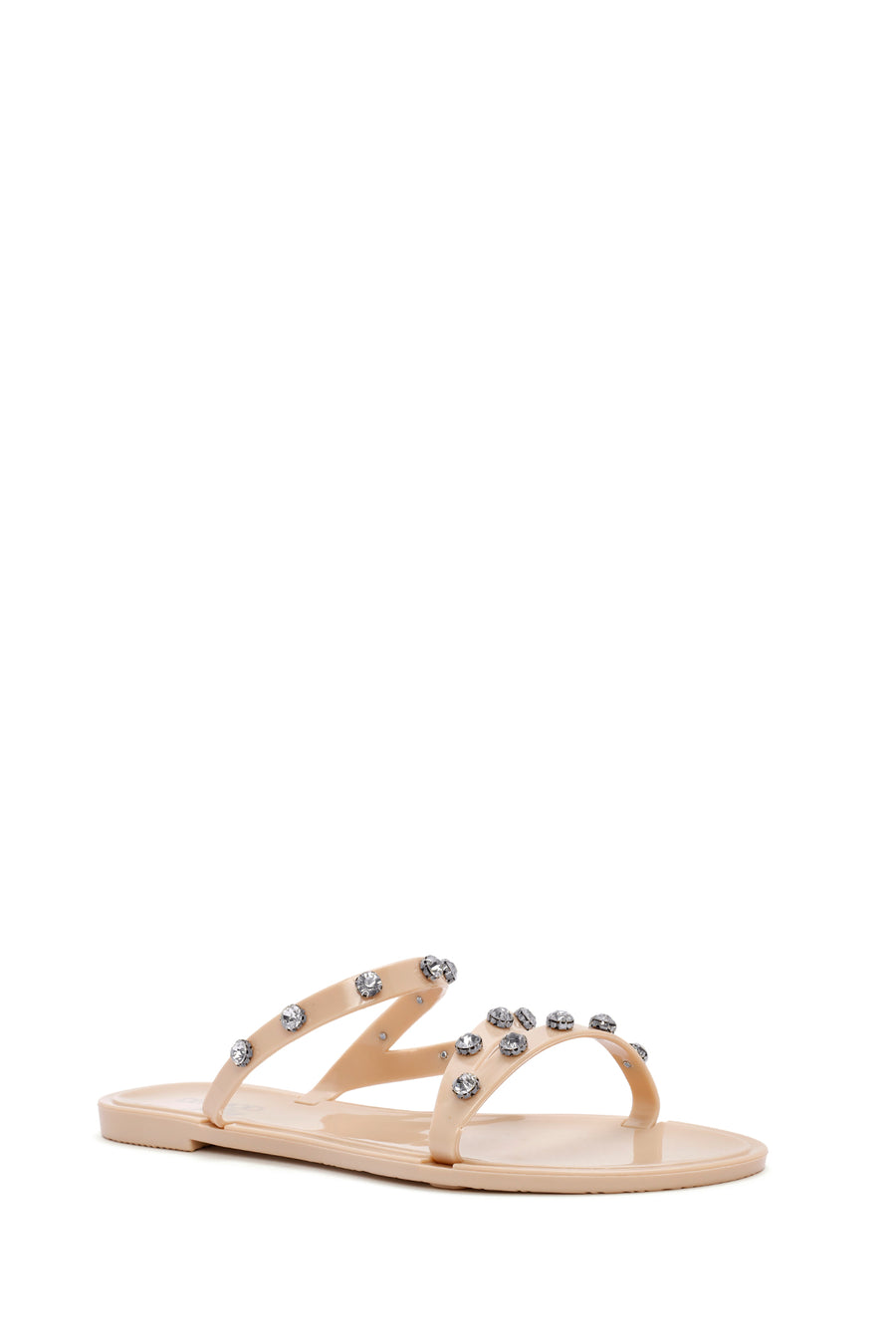 Women's Beige Jelly Stone Slippers