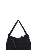 Women Black Long Strap Fabric Shoulder Bag | Derimod