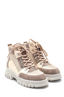 Women's Leather Suede Detailed Boots | Derimod