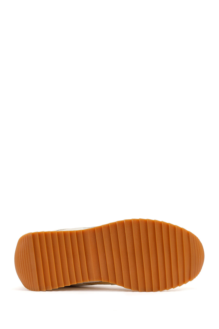 Women's Beige Lace-Up Sneakers