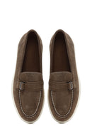 Kadın Vizon Süet Deri Loafer | Derimod