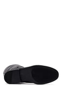 Women's Black Leather Boots with Accessories | Derimod