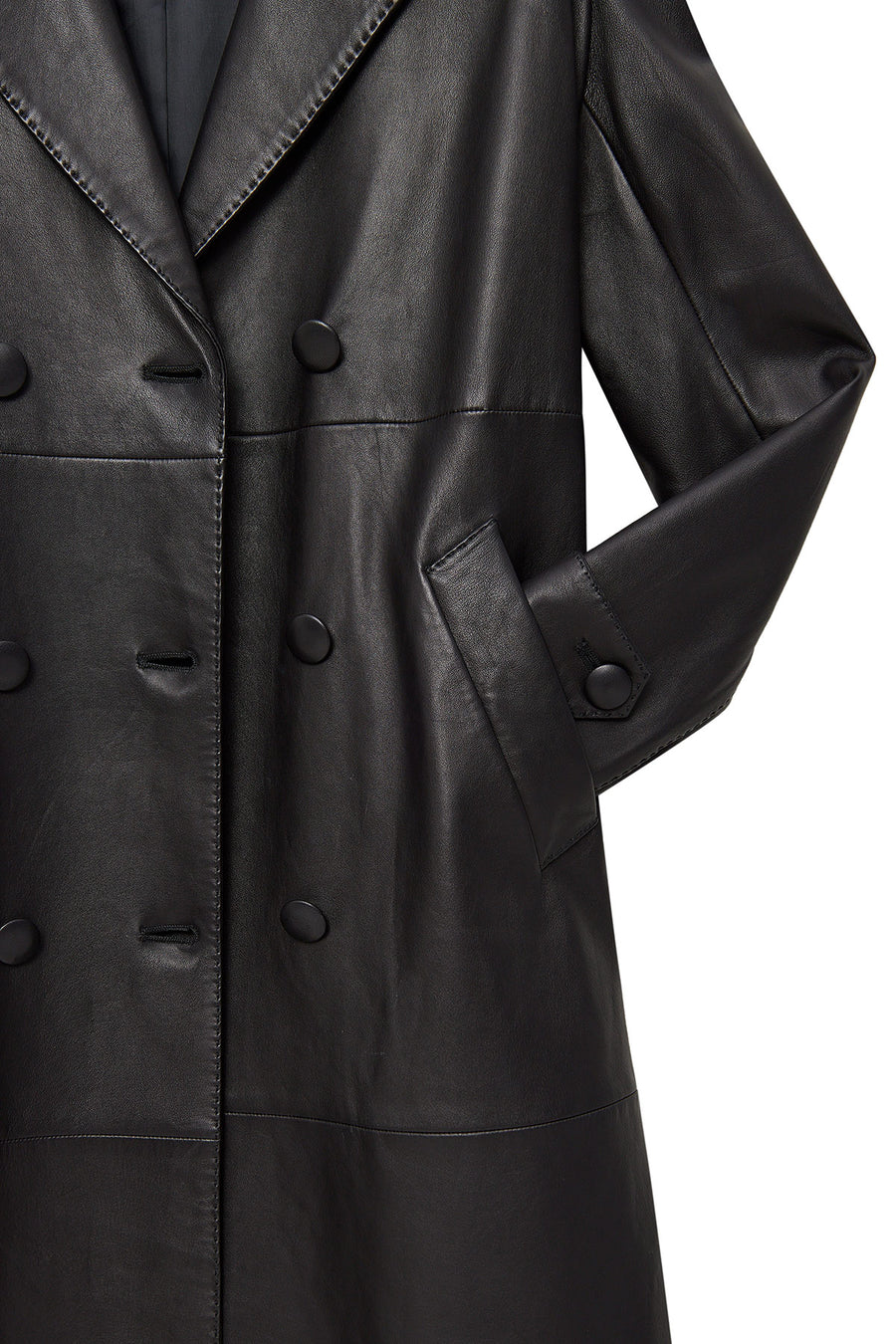 Beyonce Women's Black Leather Coat