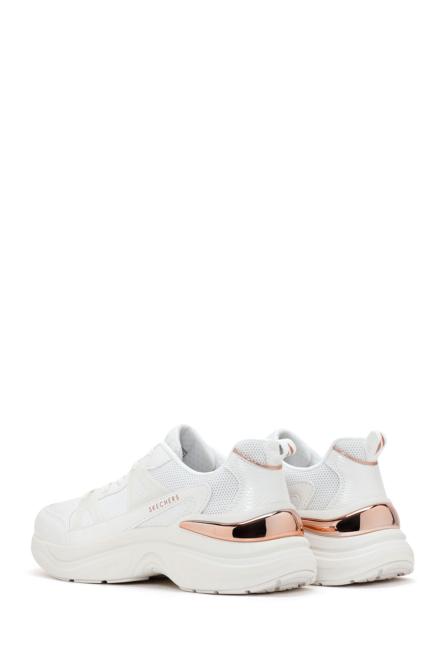 Skechers Women's White Hazel - Faye Thick Sole Sneaker