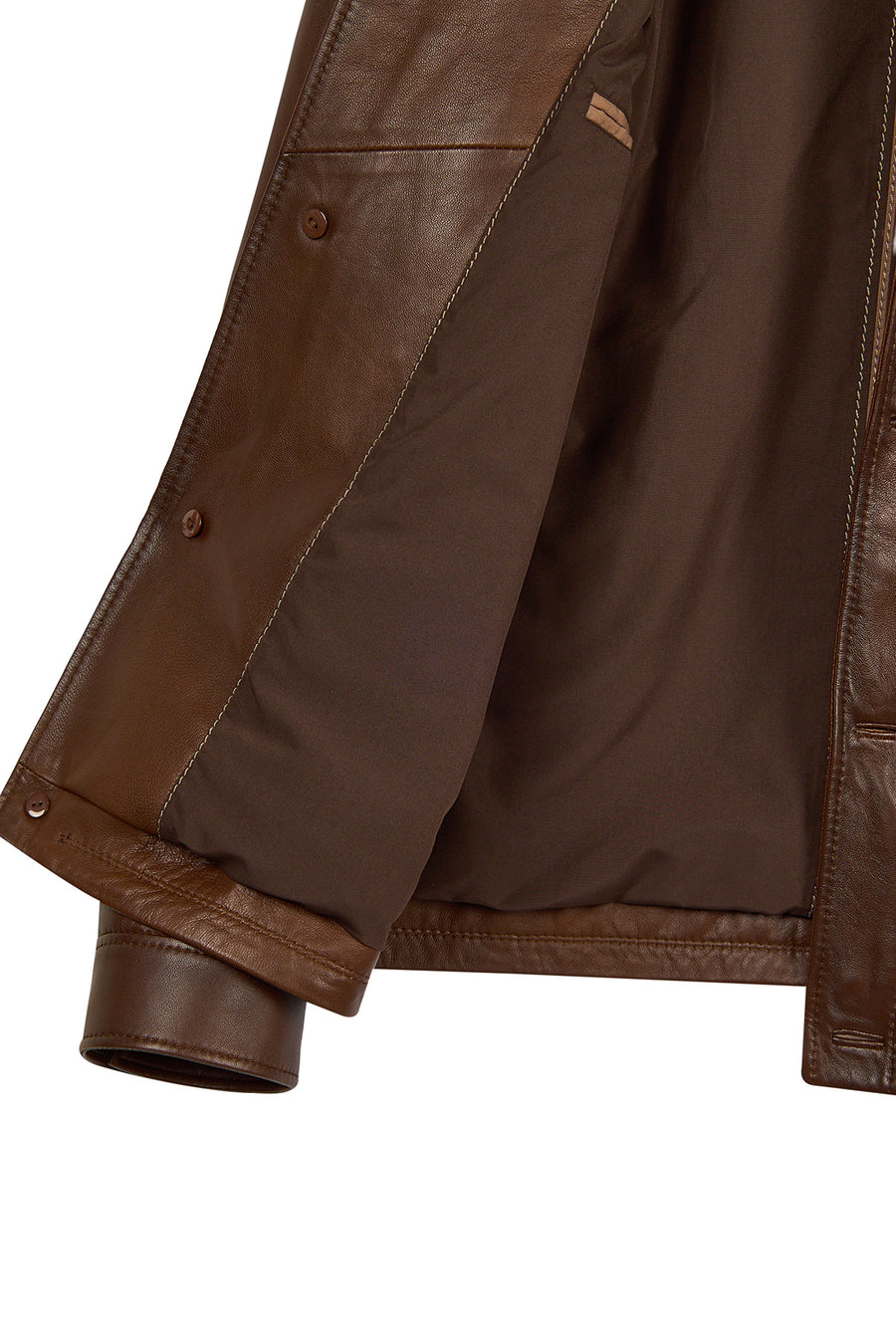 Fabian Male Brown Leather Jacket