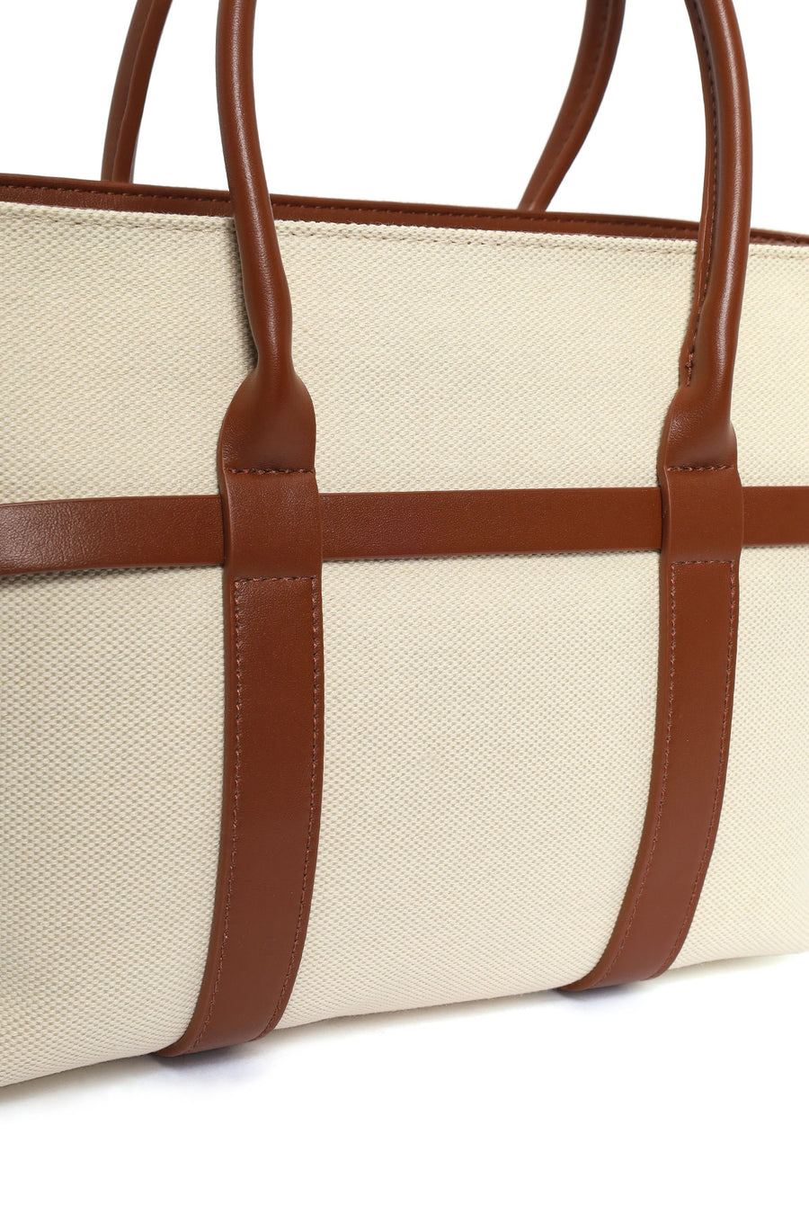 Woman Beige Long-Strap Shoulder Bag