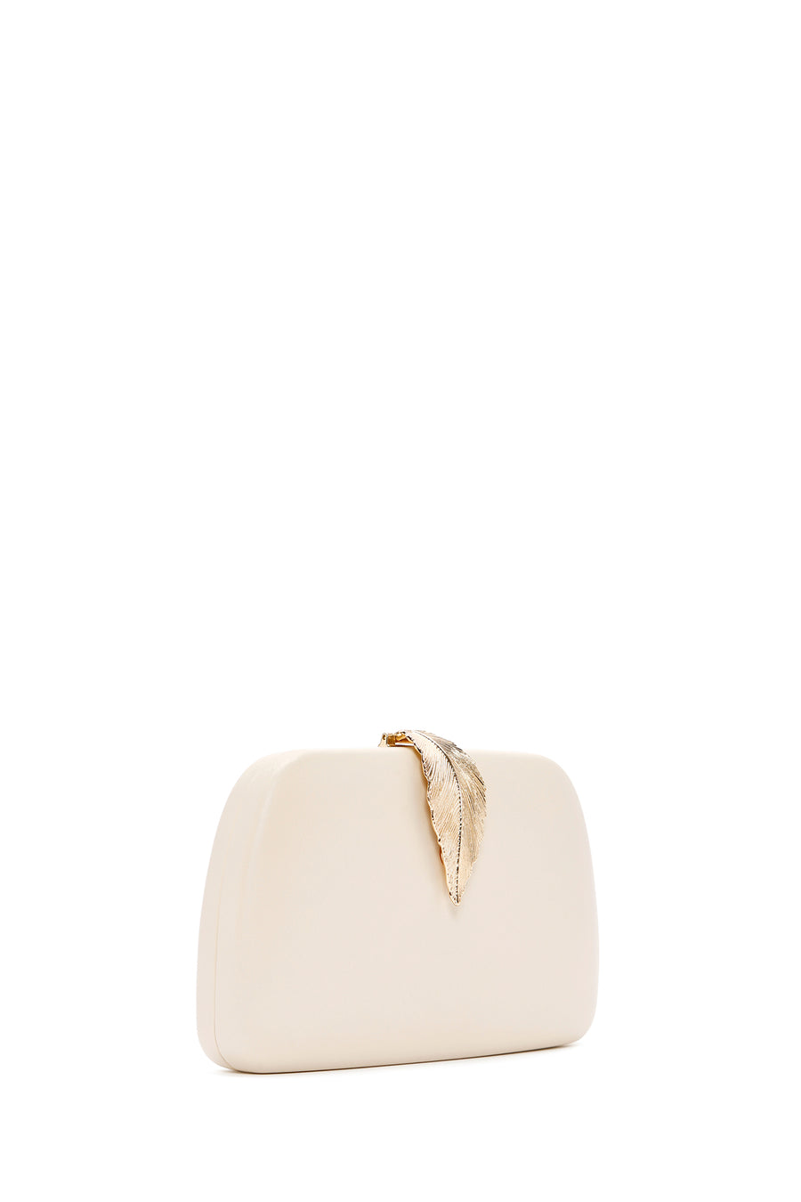 Women's Cream Long Chain Strap Clutch Bag