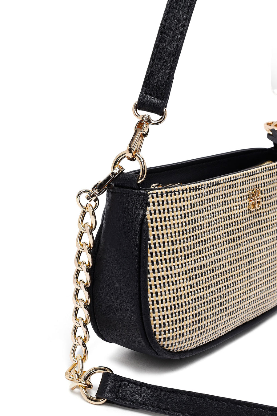 Woman Black Long Strap Shoulder Bag