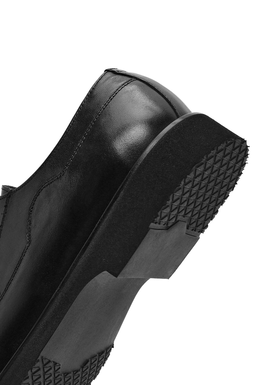 Men's Black Lace-up Leather Casual Shoes