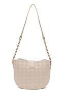 Woman Cream Long-Strap Printed Shoulder Bag | Derimod