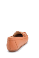 Women's Leather Chain Detailed Loafer | Derimod