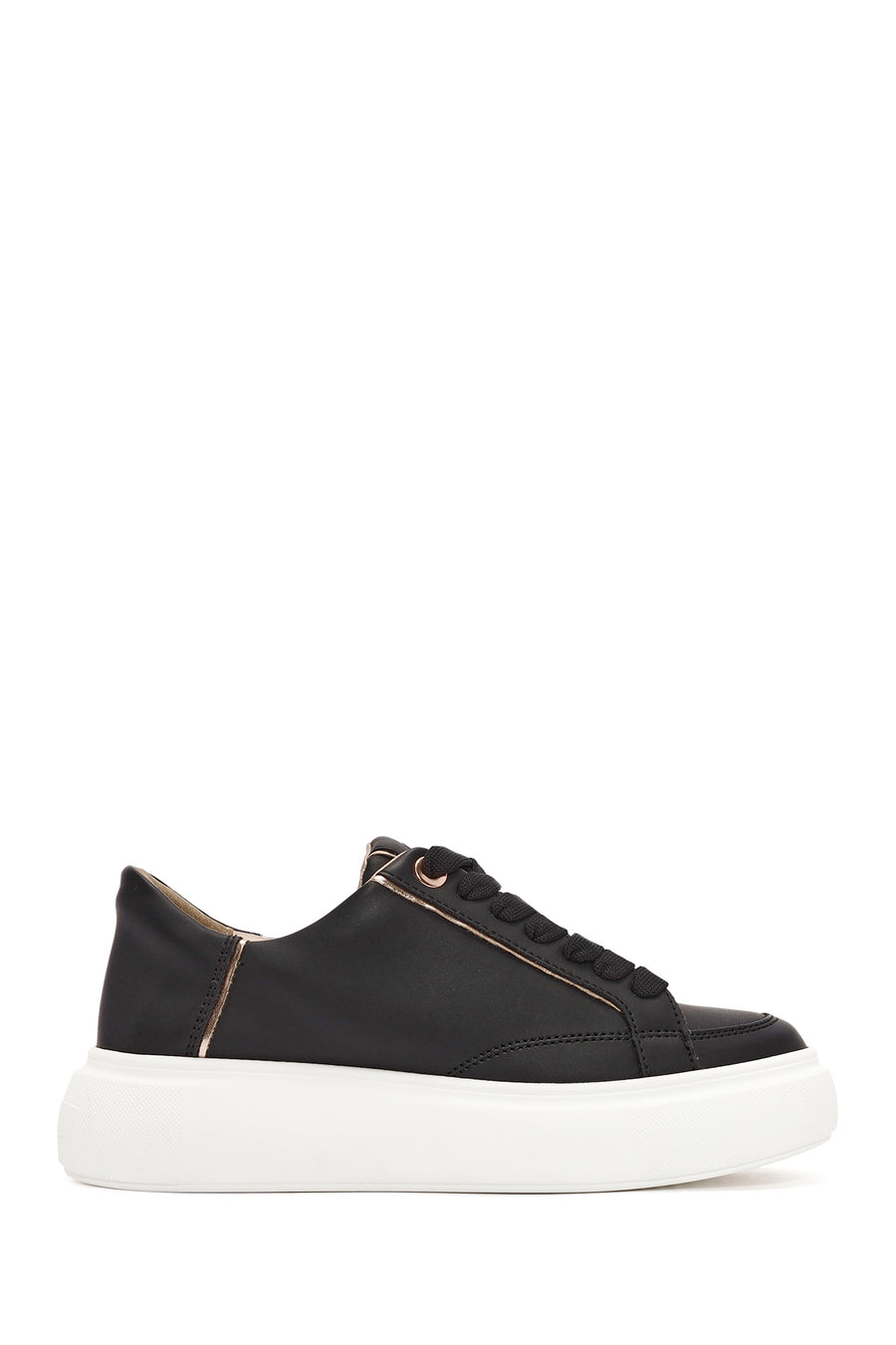 ACBC x Derimod Women's Black Lace-Up Chunky Sole Sneakers 24WFD435118 | Derimod