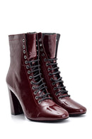 Women's Patent Leather Heeled Boots | Derimod