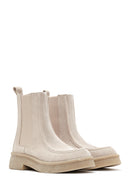 Women's Suede Leather Chelsea Boots | Derimod