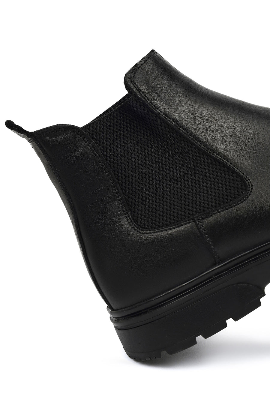 Men's Black Leather Chelsea Boots