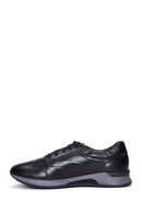 Men's Black Leather Sneaker | Derimod