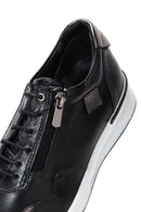 Women's Black Leather Sneaker | Derimod
