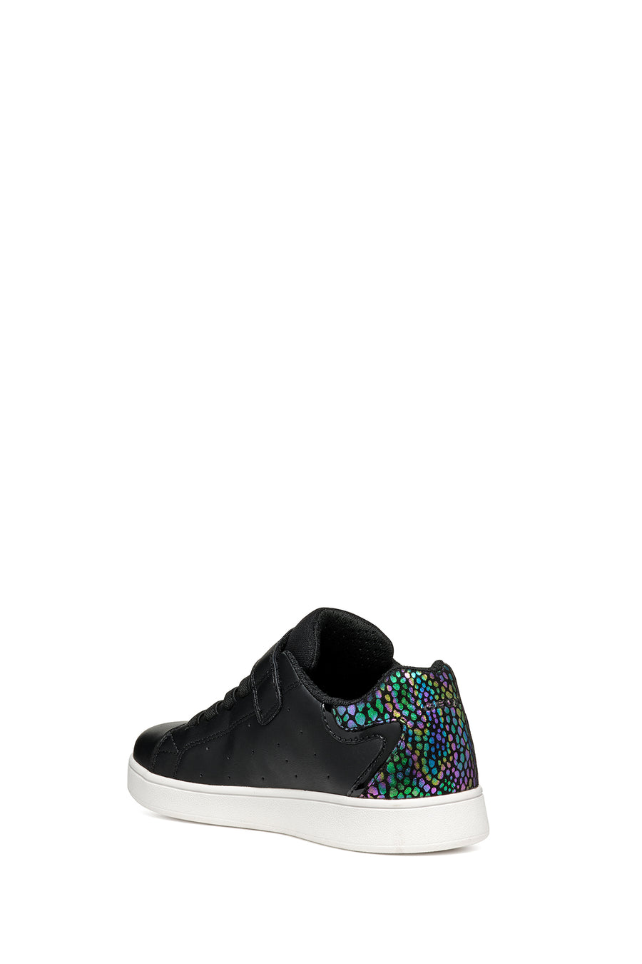 Geox Girls Black Eclyper Lace-Up Sneakers