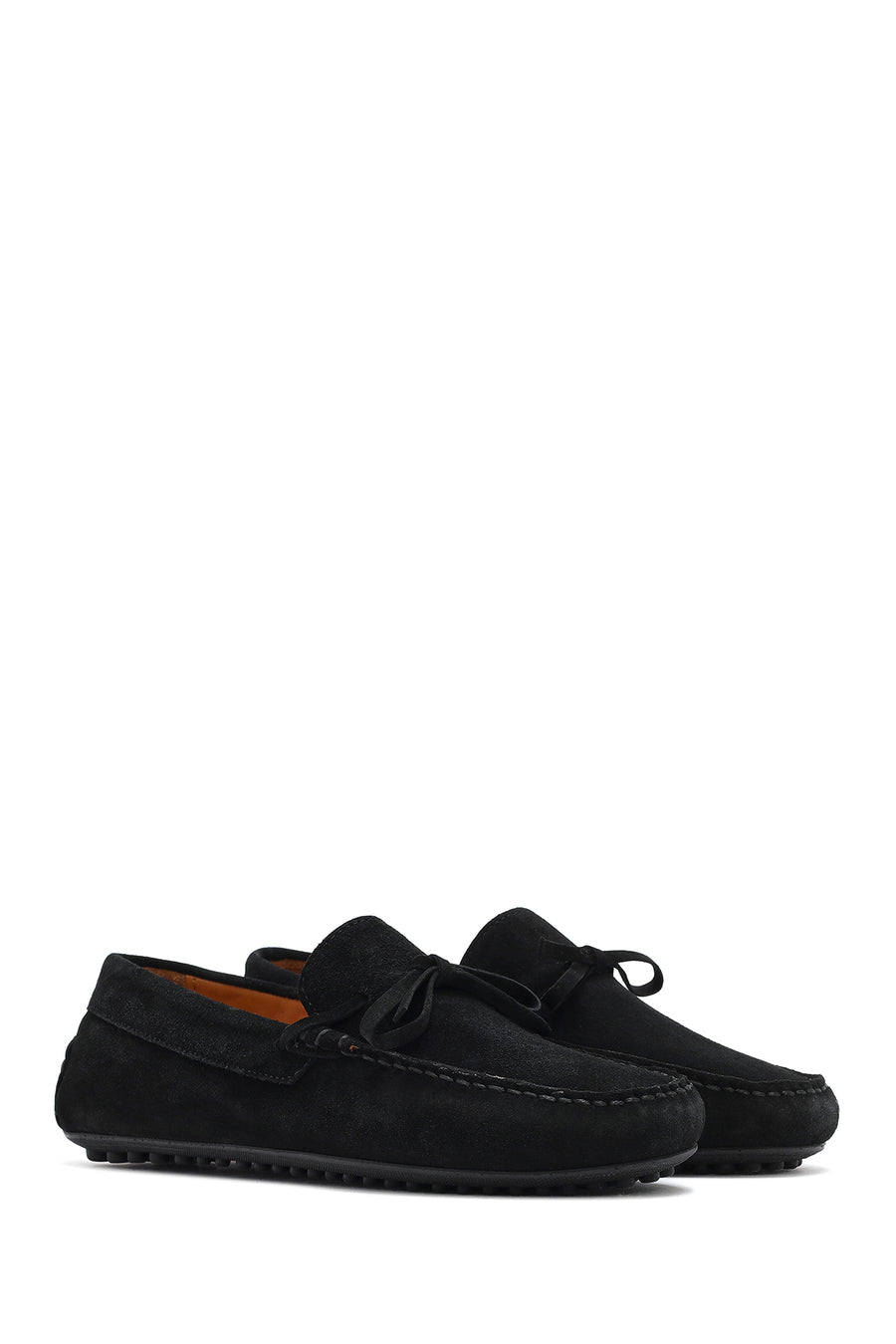 Men's Black Suede Leather Loafer