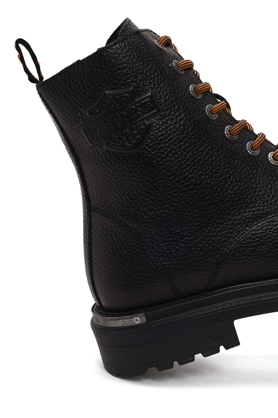 Harley Davidson Erkek Siyah Steven Fermuarlı Deri Postal Bot