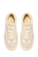 Woman Beige Lace-up Sneakers | Derimod