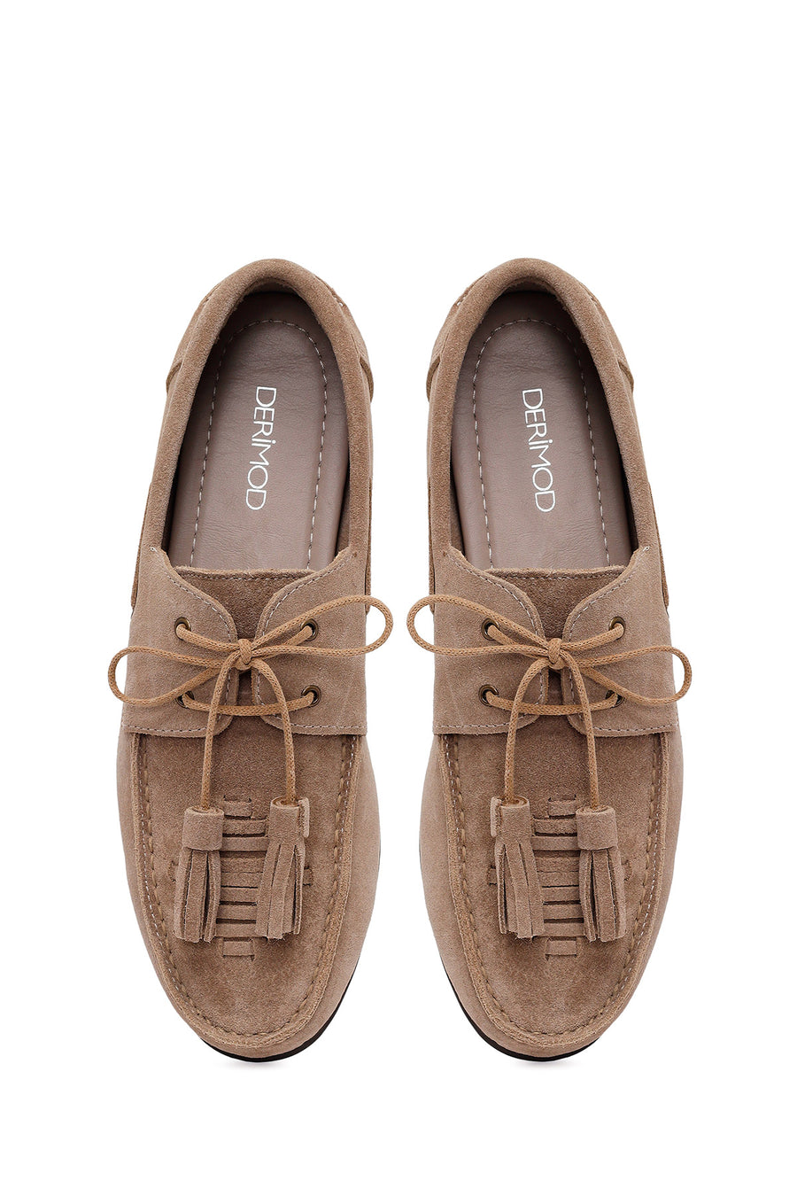 Woman Mink Tasselled Suede Leather Loafer