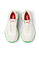 Camper Women's White Drift Trail Vibram Laced Leather Sneaker | Derimod