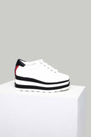 High-Sole Women's Leather Sports Shoes | Derimod