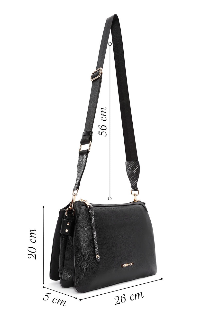 Woman Black Accessory-Detail Crossbody Bag