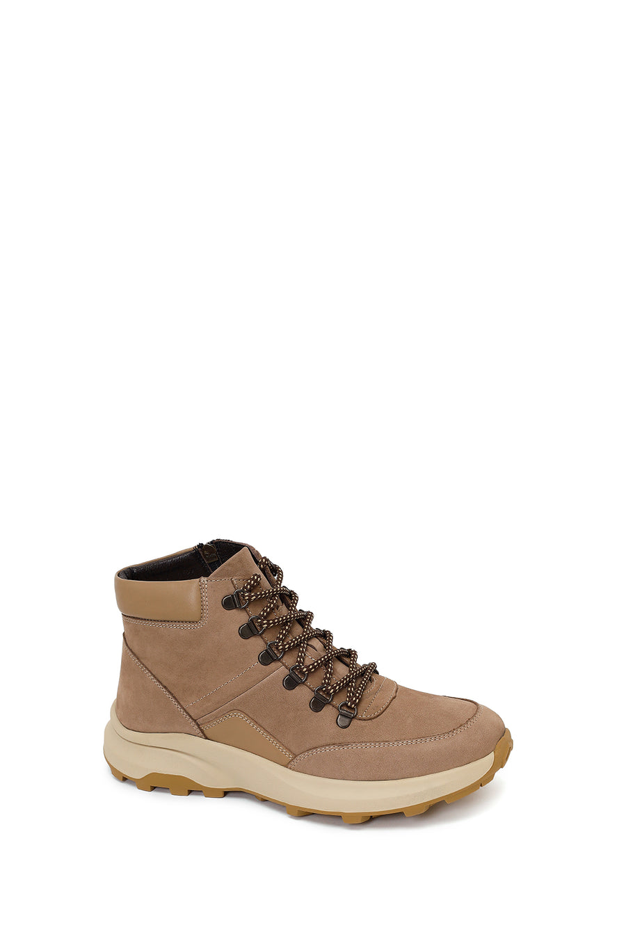 Male Mink Zip Closure Thick-Soled Nubuck Leather Boots