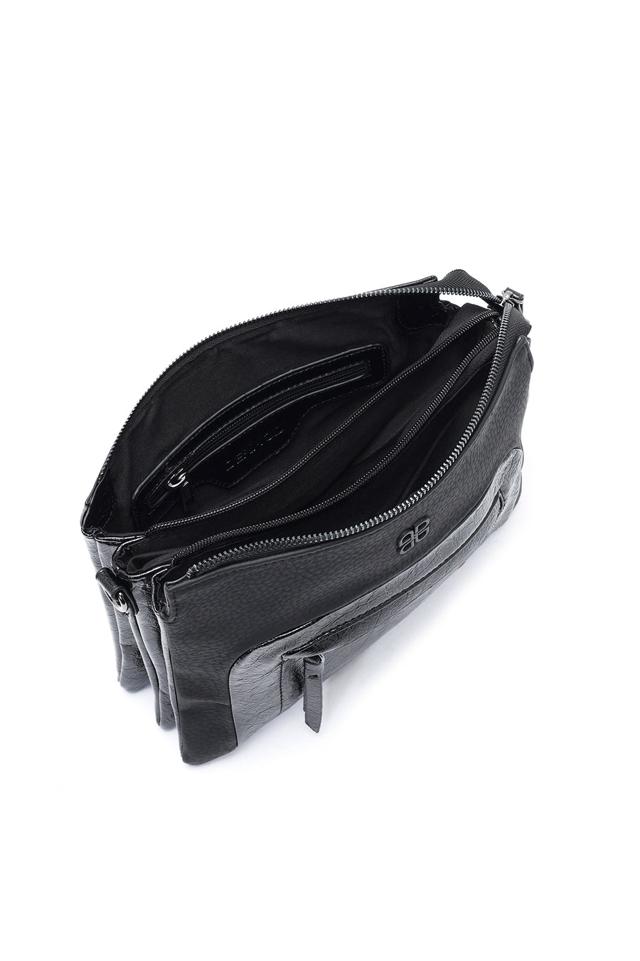 Women's Black Long Strap Crossbody Bag