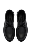 Male Black Lace-up Leather Casual Shoes | Derimod