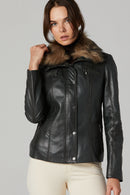 Women's Leather Coat | Derimod