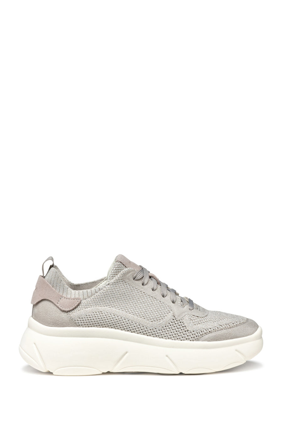 Geox Kadın Gri D Nebula 2.0 X A - Knit.Tex + Su Bağcıklı Kumaş Sneaker D55NHA09T22C5097 | Derimod