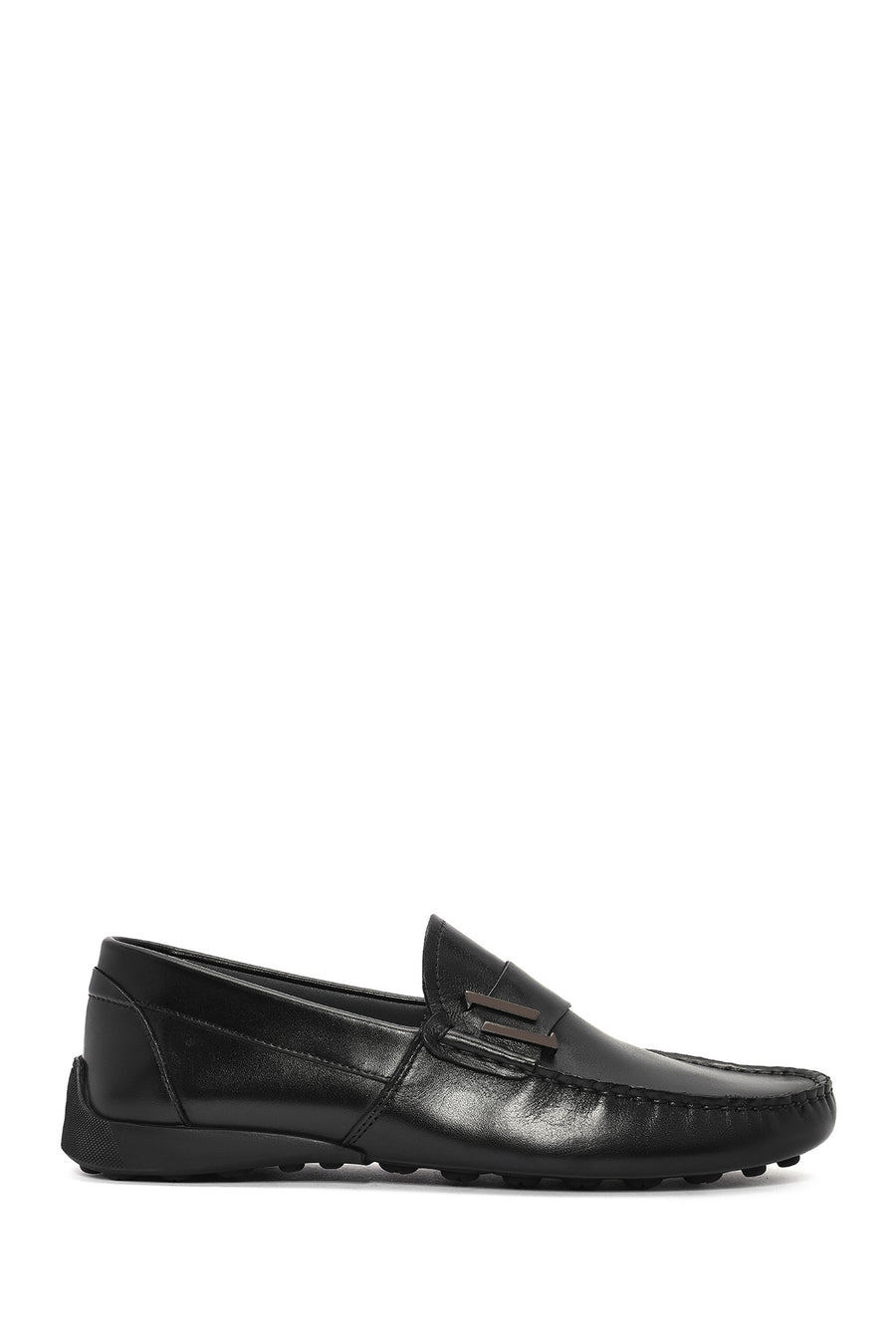 Erkek Siyah Deri Casual Loafer 25SFD654518 | Derimod