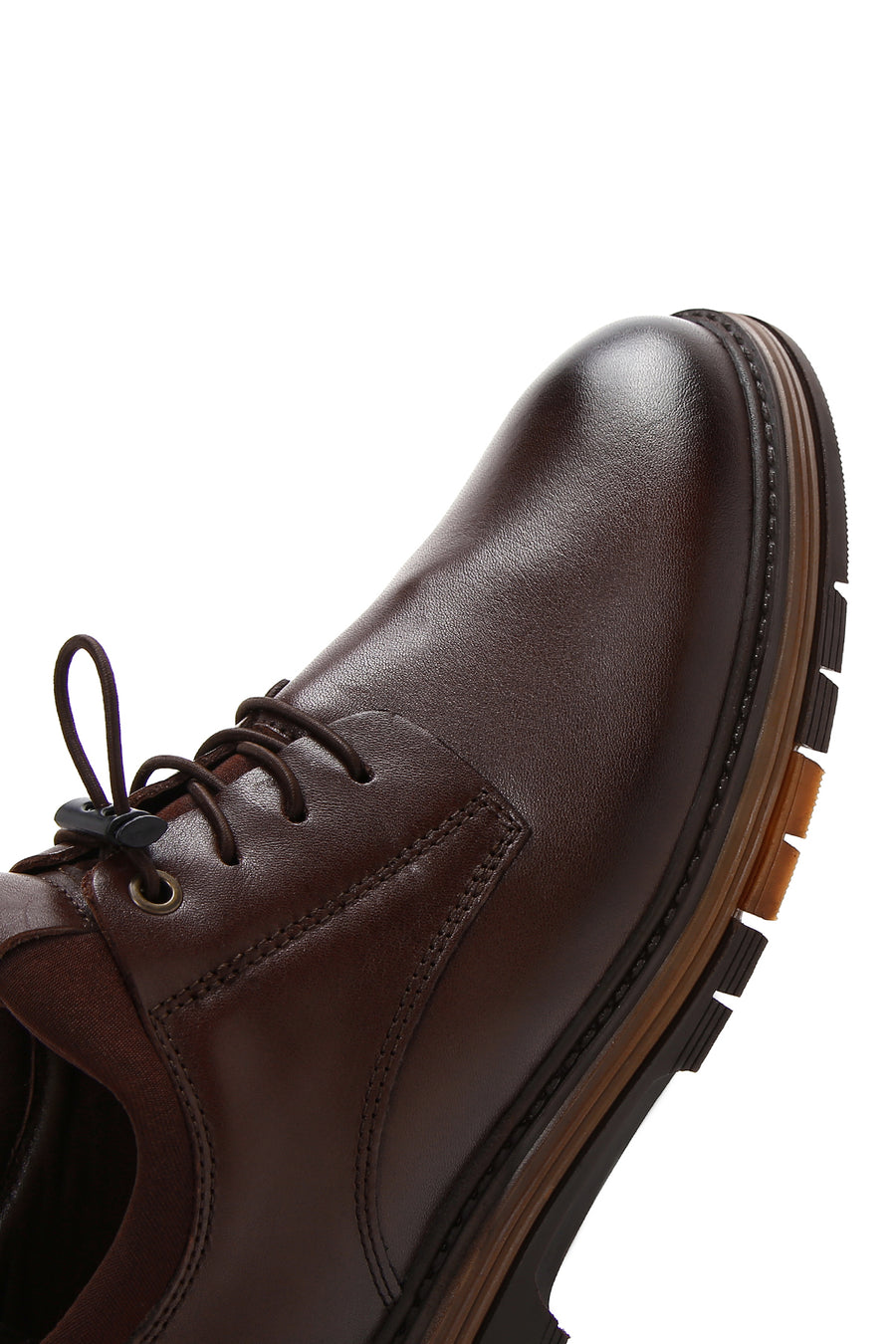Men's Brown Lace-up Leather Casual Shoes