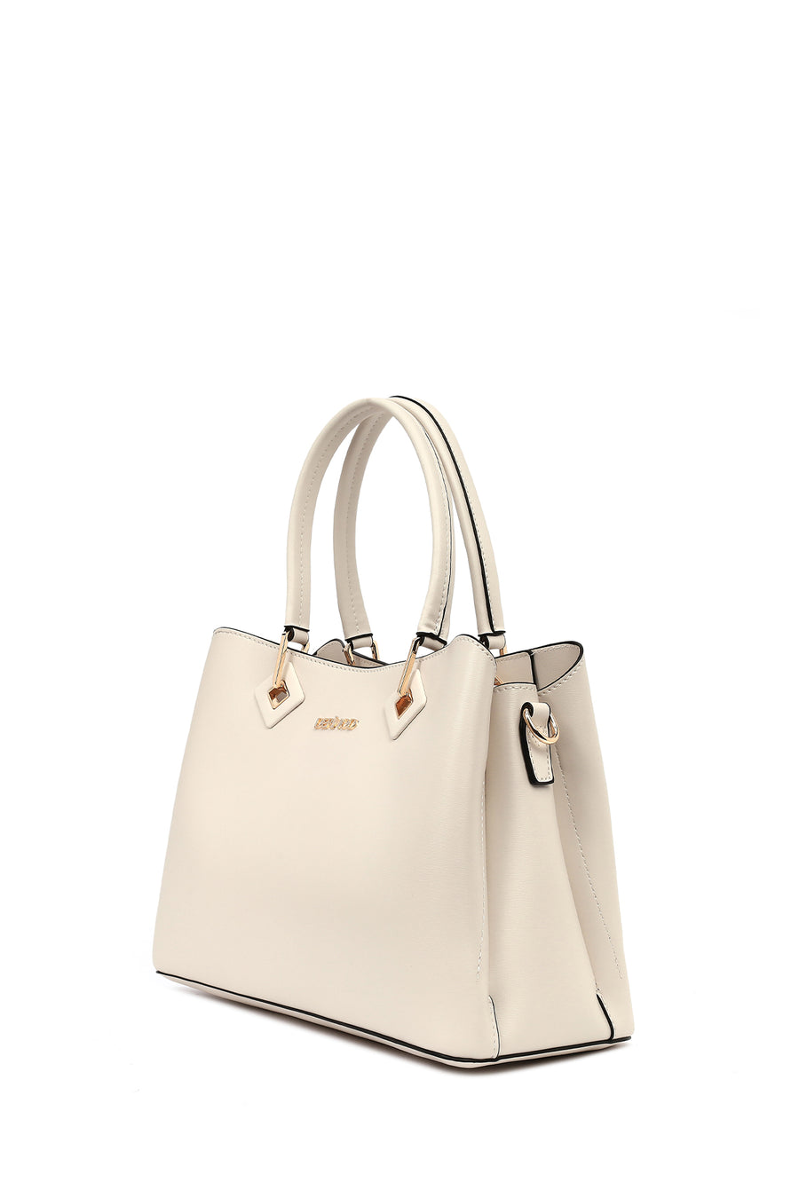 Women's Cream Long Strap Shoulder Bag