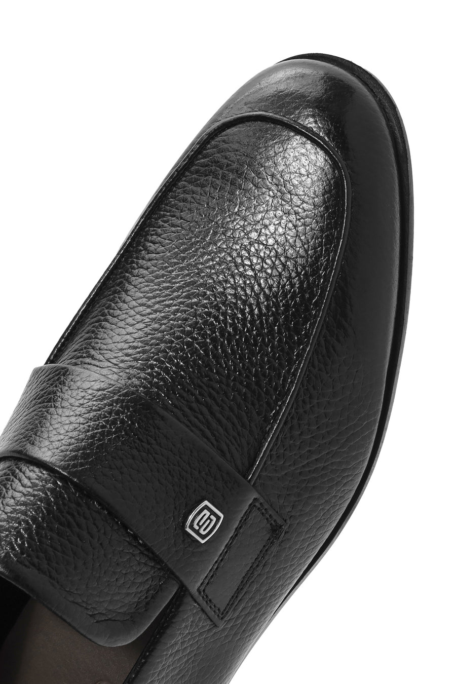 Men's Black Leather Casual Loafer