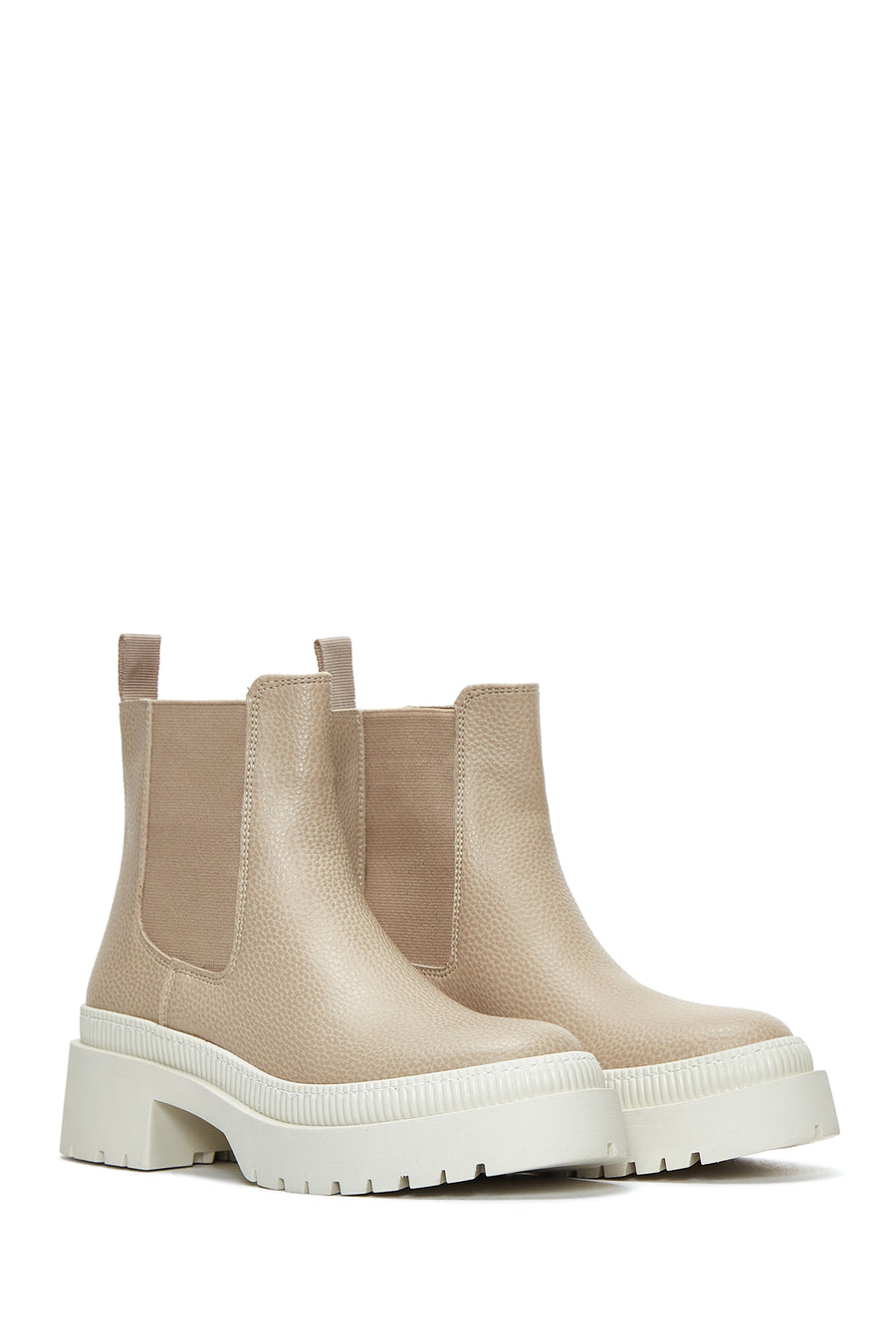 Women's Beige Chelsea Boots