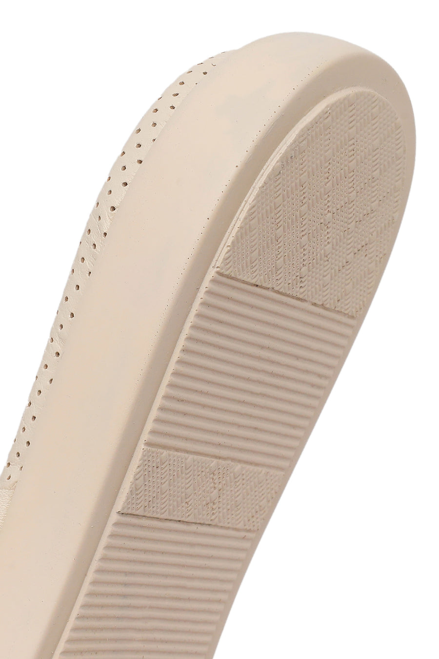 Woman Beige Leather Slippers