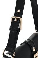Women's Black Buckle Detailed Shoulder Bag | Derimod