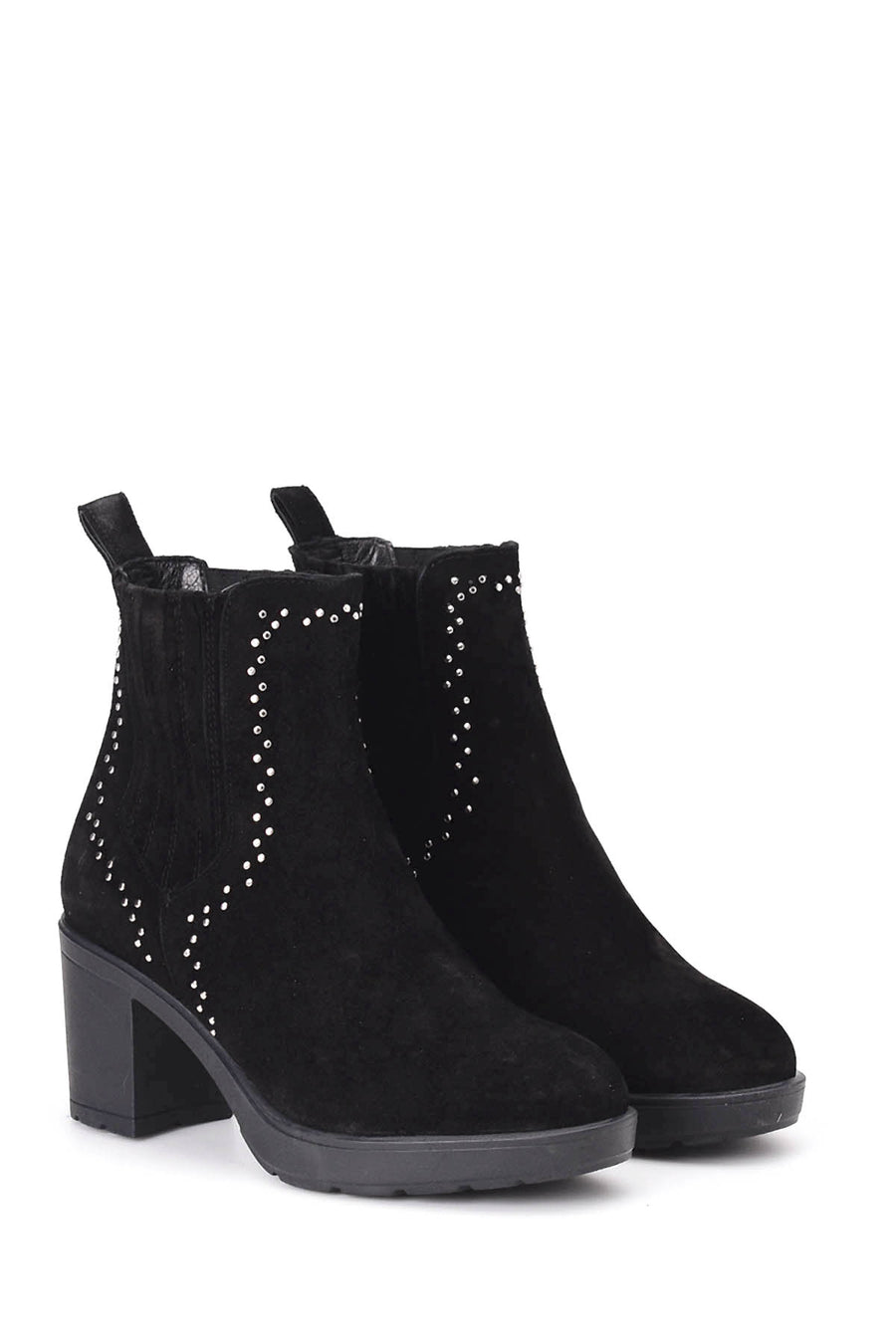 Women's Suede Heeled Boots