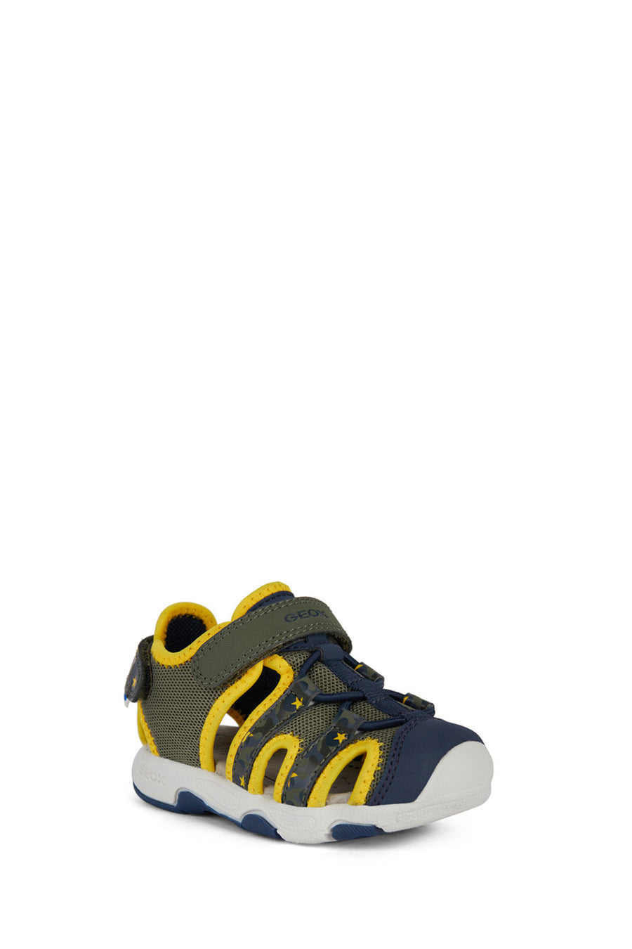 Geox Baby Boy Green Multy Strap Leather Sandals