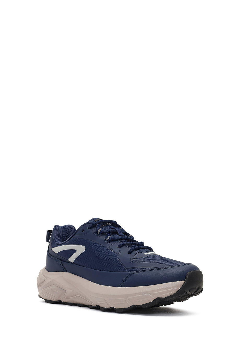Derimod Studio Men's Navy Blue Lace-Up Thick-Soled Sneaker