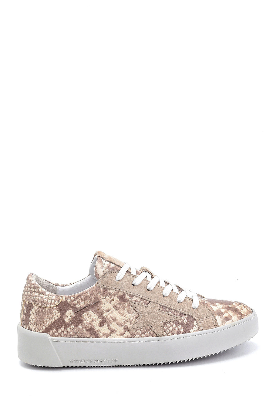 Women's Snakeskin Patterned Sneaker 21SFD420240 | Derimod