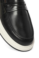 Men's Black Leather Casual Loafer | Derimod