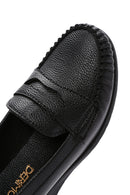 Women's Black Wedge Heeled Loafer | Derimod