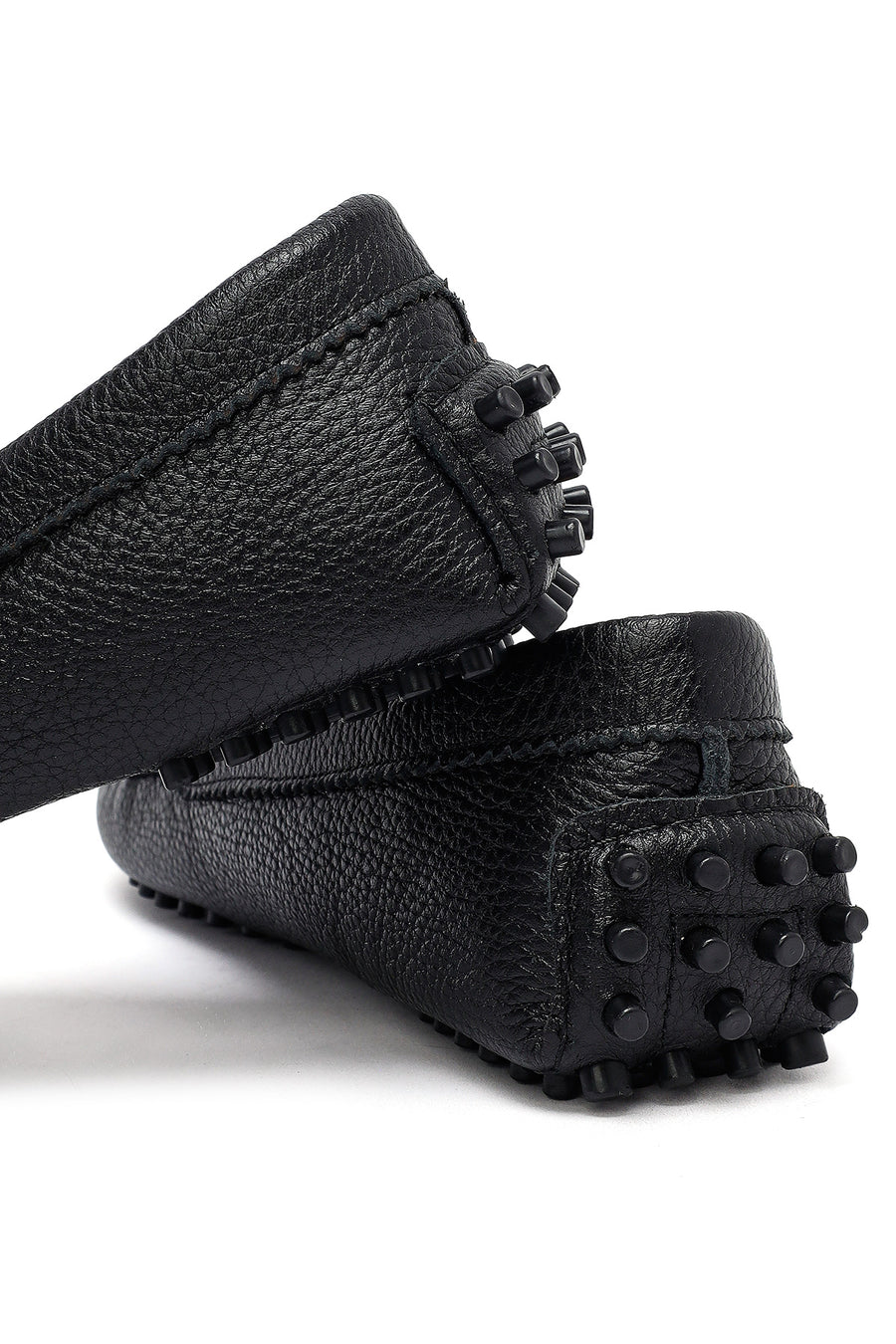 Woman Black Leather Loafers